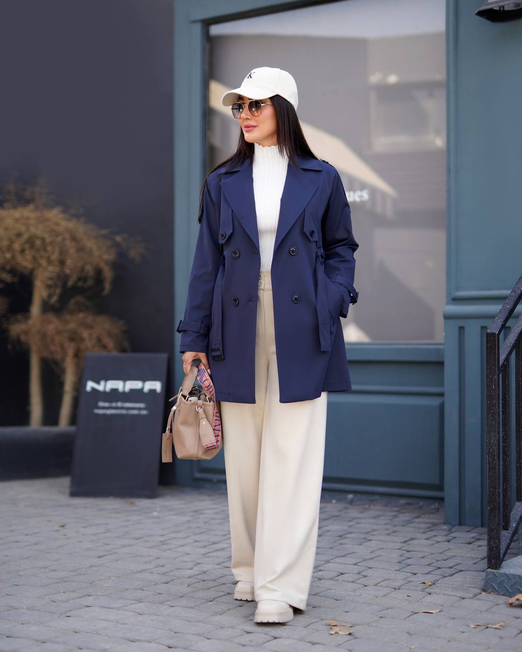 بارانی کوتاه آستر دار پشت ژیله دار